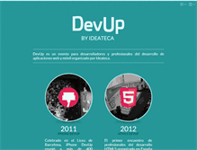 Tablet Screenshot of devup.ideateca.com